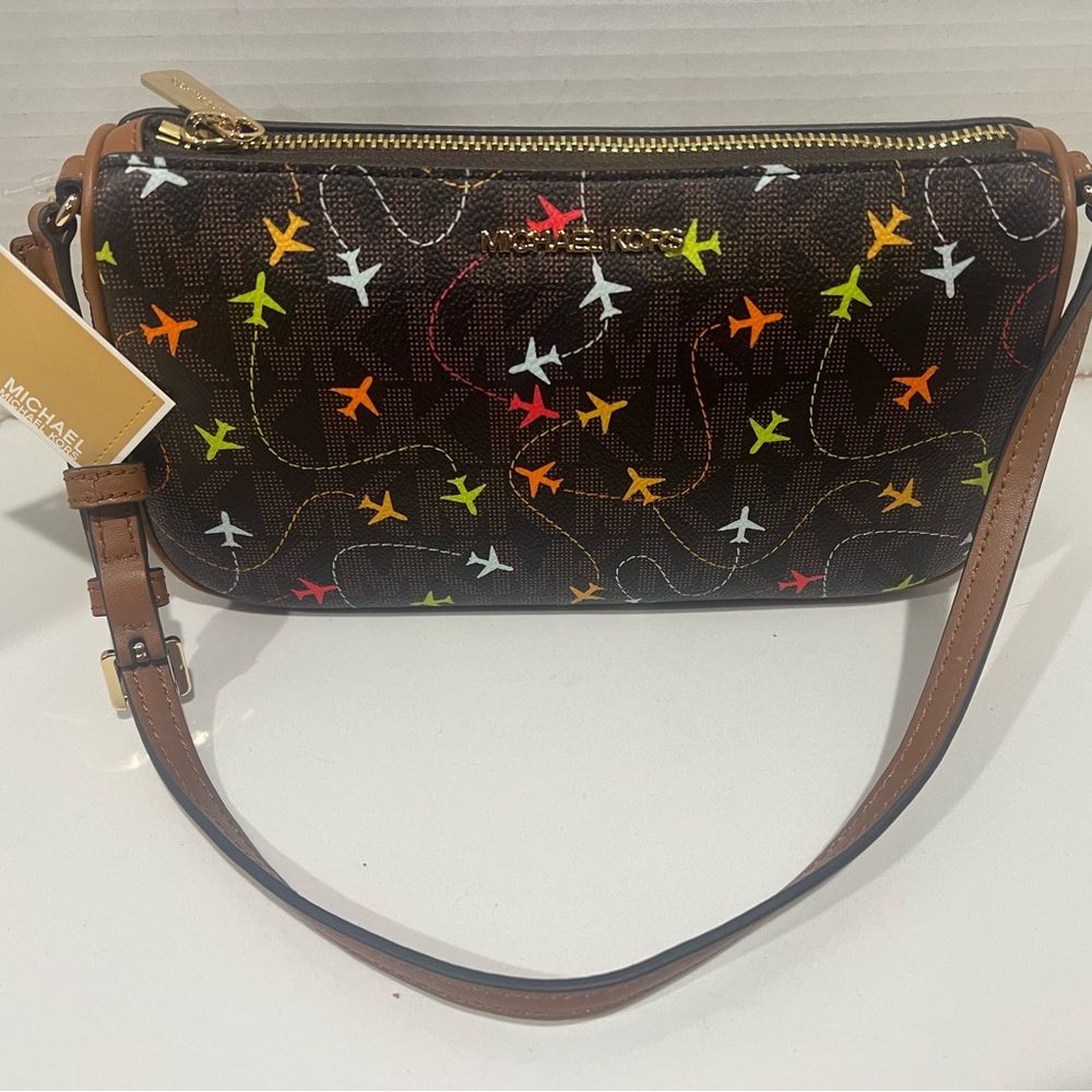 Michael Kors Jet Set Airplane Shoulder Purse
